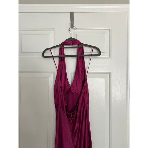 NWT Reformation Daniela Silk Dress $398 MSRP in Hibiscus Tea Purple - Picture 4 of 8